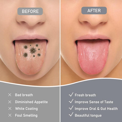 4 Pack Tongue Scraper, Hygienic Seal-Pack, Professional Eliminate Bad Breath, Stainless Steel Tongue Scrapers, Effectively Improve Oral and Gut Health -Silver