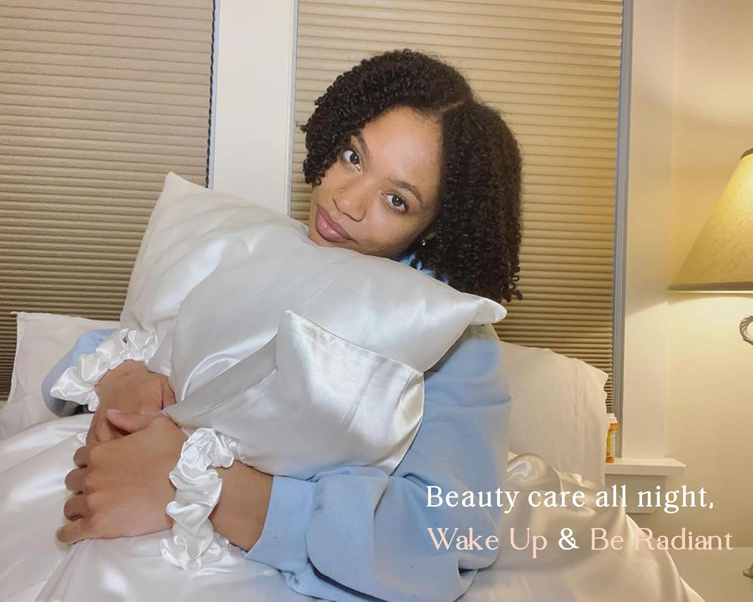 Satin Pillowcase, Silk Pillow Cases for Hair and Skin with Zipper, Queen Pillow Cases Set of 2 for 20"X30", Exquisite Packaging for Women Men