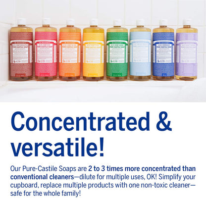 Magic Soap-Pure-Castile Liquid Soap (Citrus, 32 Ounce, 2-Pack)-Regenerative Organic Certified Oils, 18-In-1 Uses: Body, Hair, Laundry, Pets & Dishes, Concentrated, Vegan, Non-Gmo