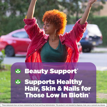 Biotin 10000Mcg, 4X Faster Dissolve Supplement for Healthy Hair, Skin and Nails for Those Low in Biotin, plus Energy Metabolism Support, 60 Tablets, up to a 60 Day Supply
