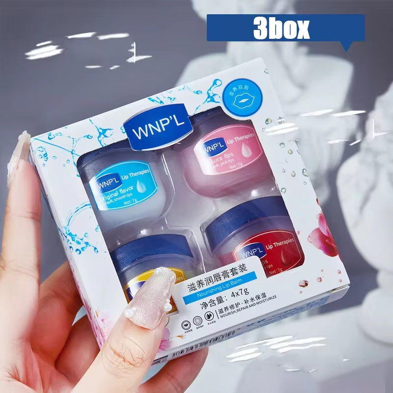 8/6/4/1Pcs Lip Balm Moisturizing Lipstick Base Moisturizer Makeup Natural Plant Anti-Cracking Lip Care Petroleum Jelly Lip Balm