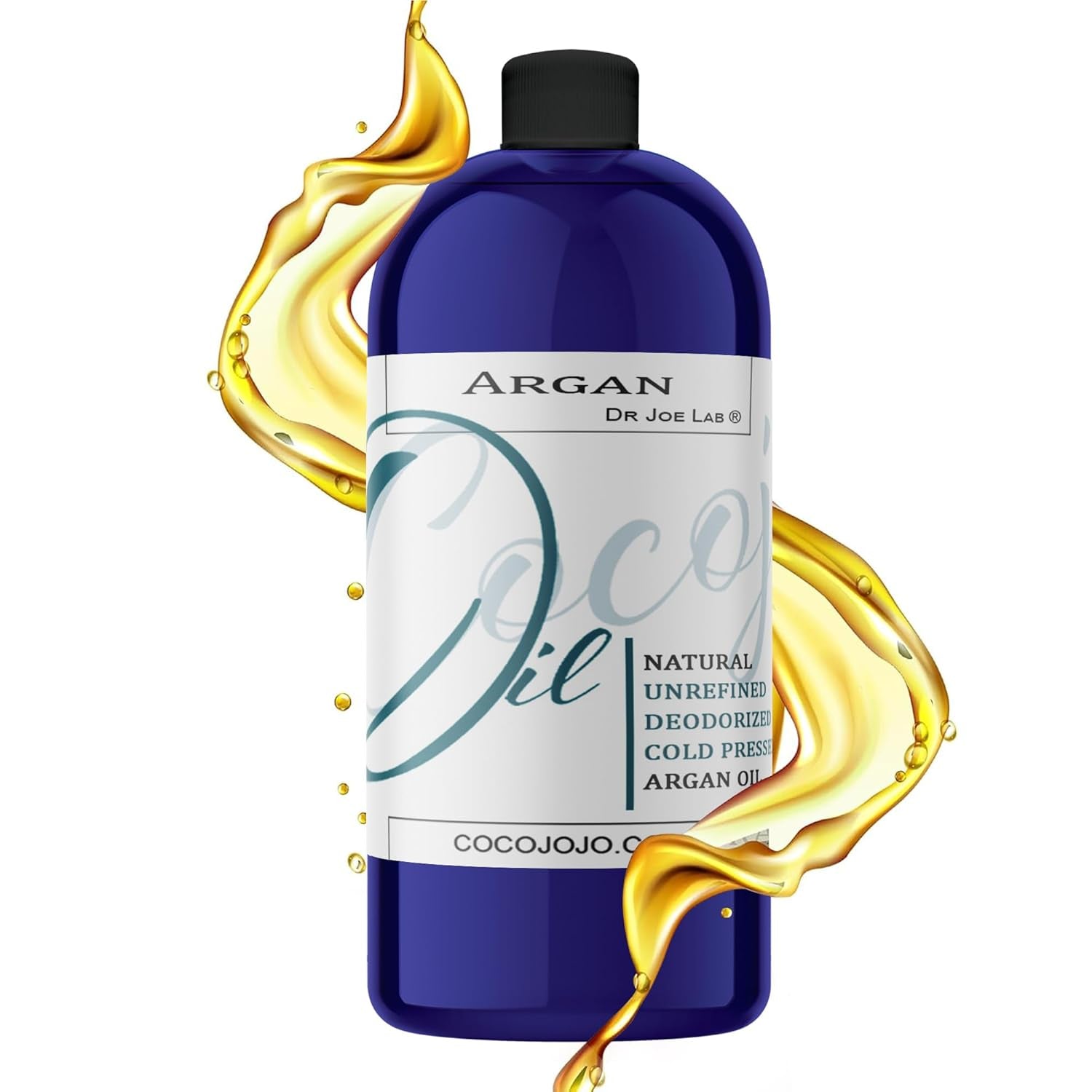 Deodorized Argan Oil for Hair Treatment Oils, Pure Argan Oil for Face, Unrefined Unscented Cold Pressed Extra Virgin - 32 Oz (Pack of 1) - Packaging May Vary