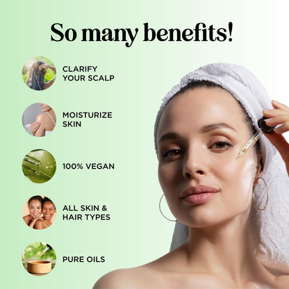 Pure Tea Tree Oil for Hair Skin and Nails - 100% Pure Undiluted Tea Tree Essential Oil with Dropper for Topical Uses Aromatherapy Diffusing and Home and Beauty Diys - Vegan and Cruelty Free (1 Fl Oz)