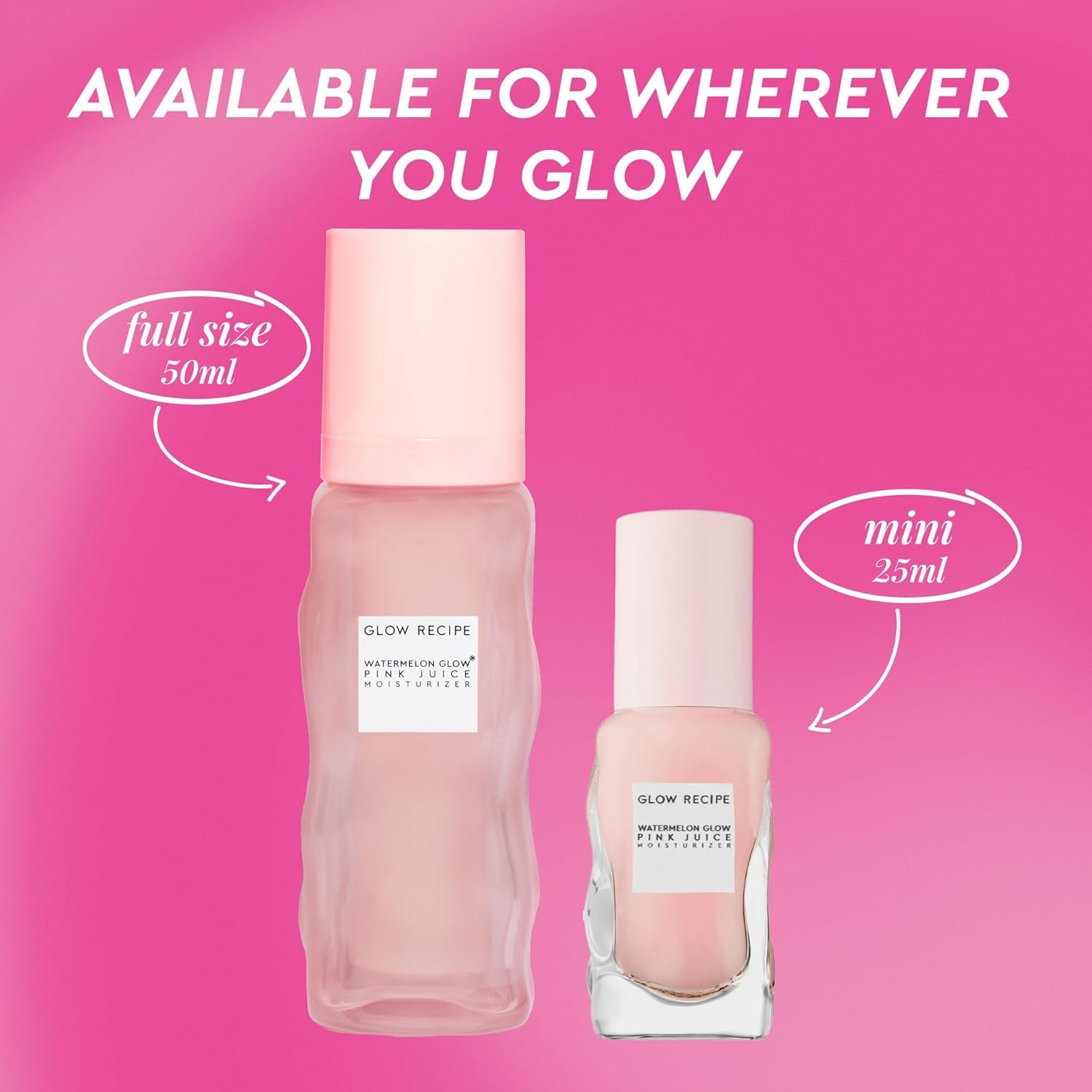 Pink Juice Water Gel Face Moisturizer for Women, Men & Teens - Hydrating Hyaluronic Acid, Radiance Boosting, Non-Comedogenic, Oil-Free, Long-Lasting Korean Skin Care for Oily Skin (50Ml)