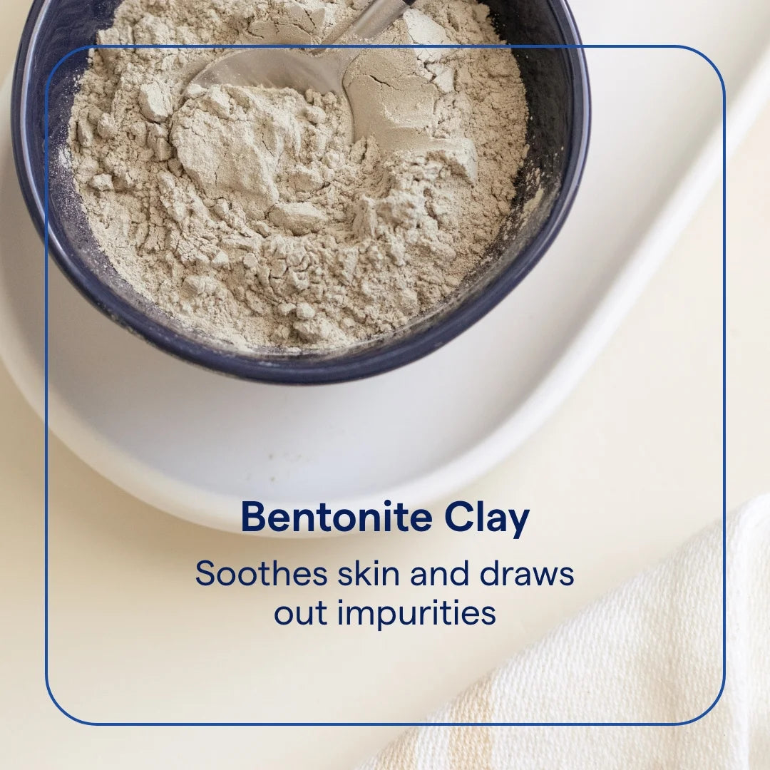 Minerals Bentonite Clay - Bentonite Clay Mask for Clear Skin - Face & Body Mask - Deep Cleaning - Remove Impurities - 100% Natural - 16 Oz (15 Servings)