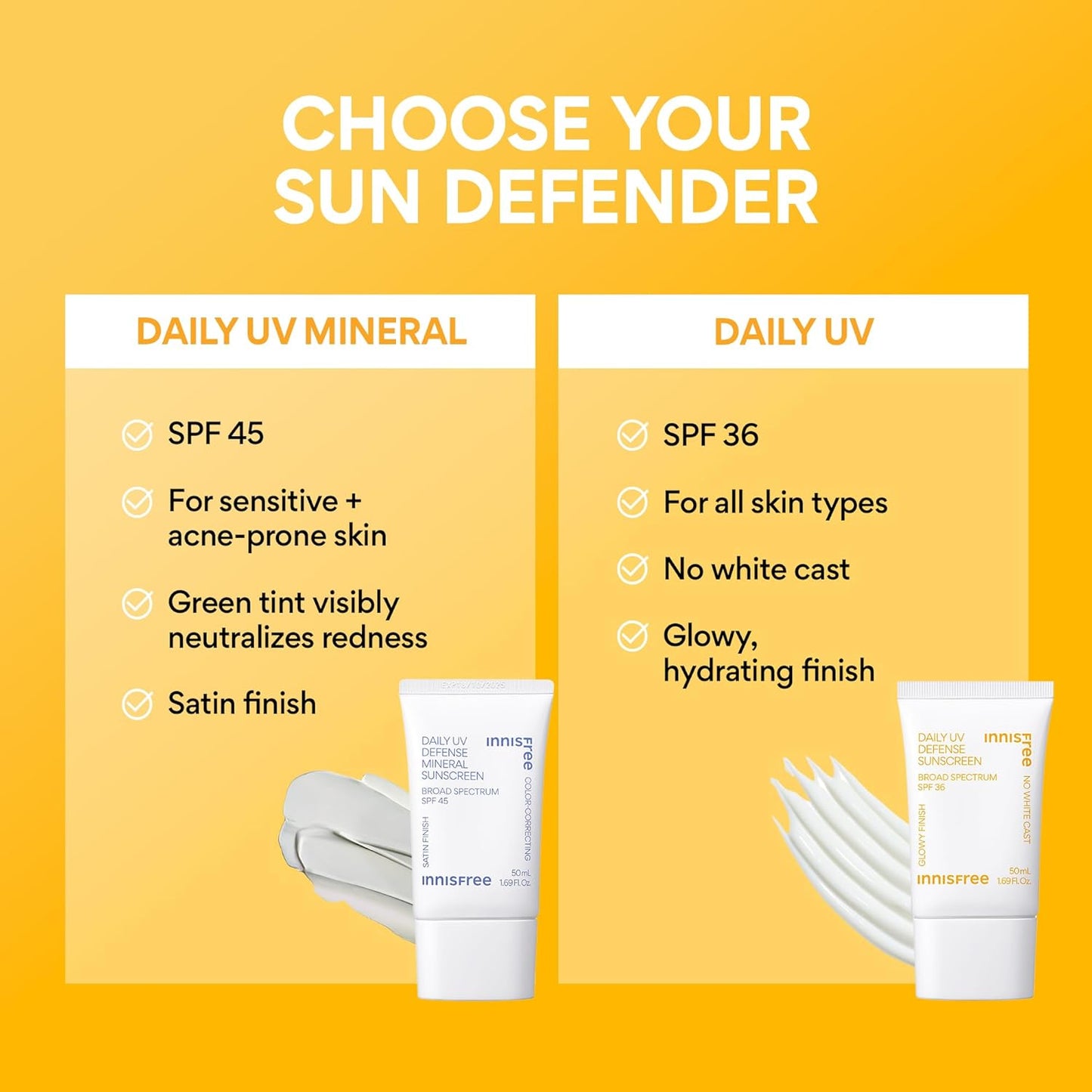 Daily UV Defense SPF 36 – Korean Face Sunscreen, Invisible Finish, Broad Spectrum, No White Cast, Lightweight, Hydrating