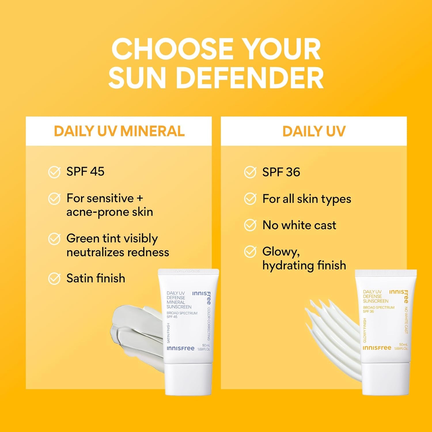 Daily UV Defense SPF 36 – Korean Face Sunscreen, Invisible Finish, Broad Spectrum, No White Cast, Lightweight, Hydrating