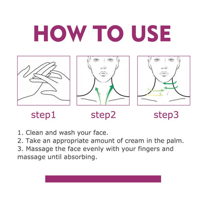 Neck Lines Protein Cream Collagen Eliminate Neck Fine Lines Anti-Ageing Lift Rejuvenation Nourish Eliminate Double Chin Skincare