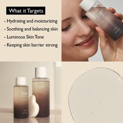 Wonder, Black Rice Hyaluronic Toner, 10.1 Fl Oz, Deep Hydration, Glass Skin, Korean Skincare, Vegan, Cruelty-Free