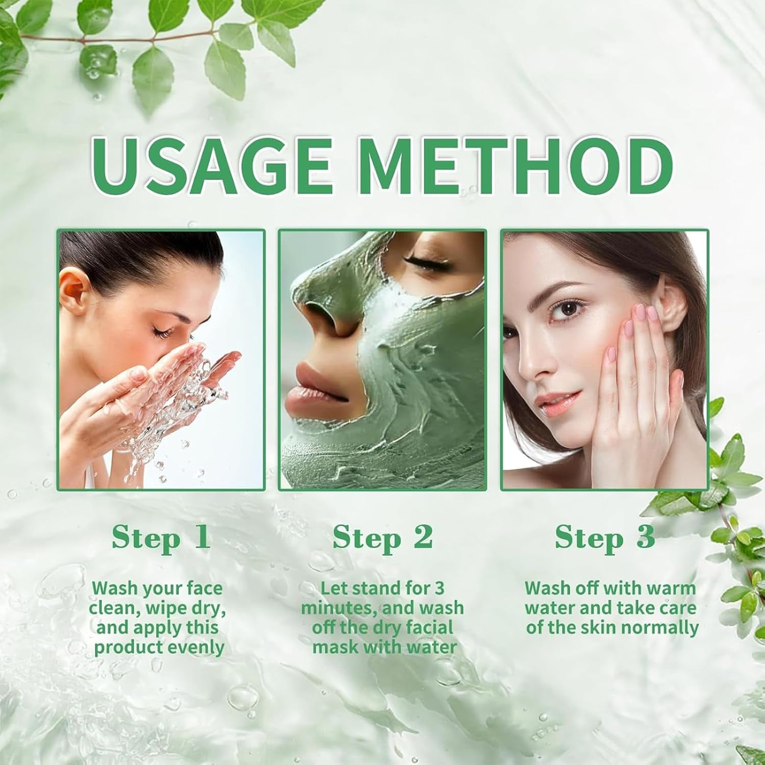 Green Tomato Clay Mask, Korean Green Tomato Clay Mask, Green Tomato Clay Pack Cleanser (2PCS)