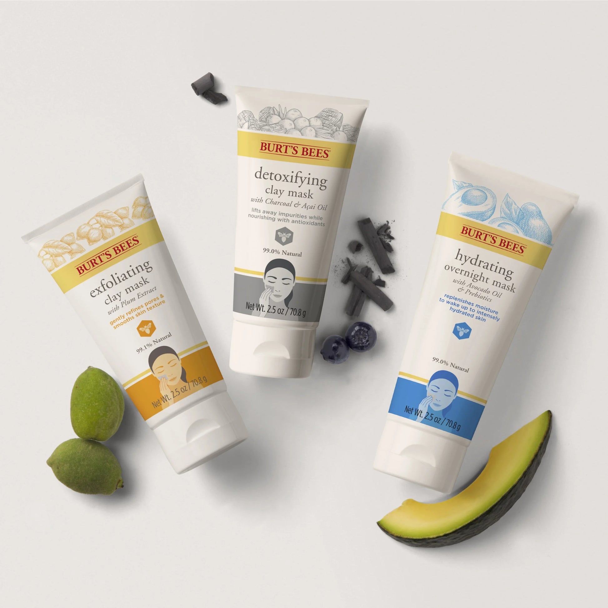 Burts Bees Detoxifying Clay Mask, 2.5 Oz