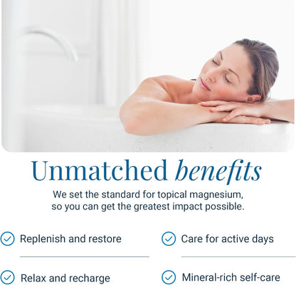 Magnesium Bath Flakes Forest Calm - Resealable Magnesium Bag of Zechstein Chloride Alternative to Epsom Bath Salt (1.65 Lb)