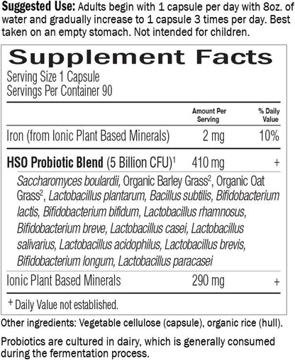 Probiotics for Digestive Health Balance, Primal Defense Ultra Ultimate Formula, 15 Billion CFU and 13 Strains plus Hsos, Vegetarian and Gluten Free, 90 Capsules
