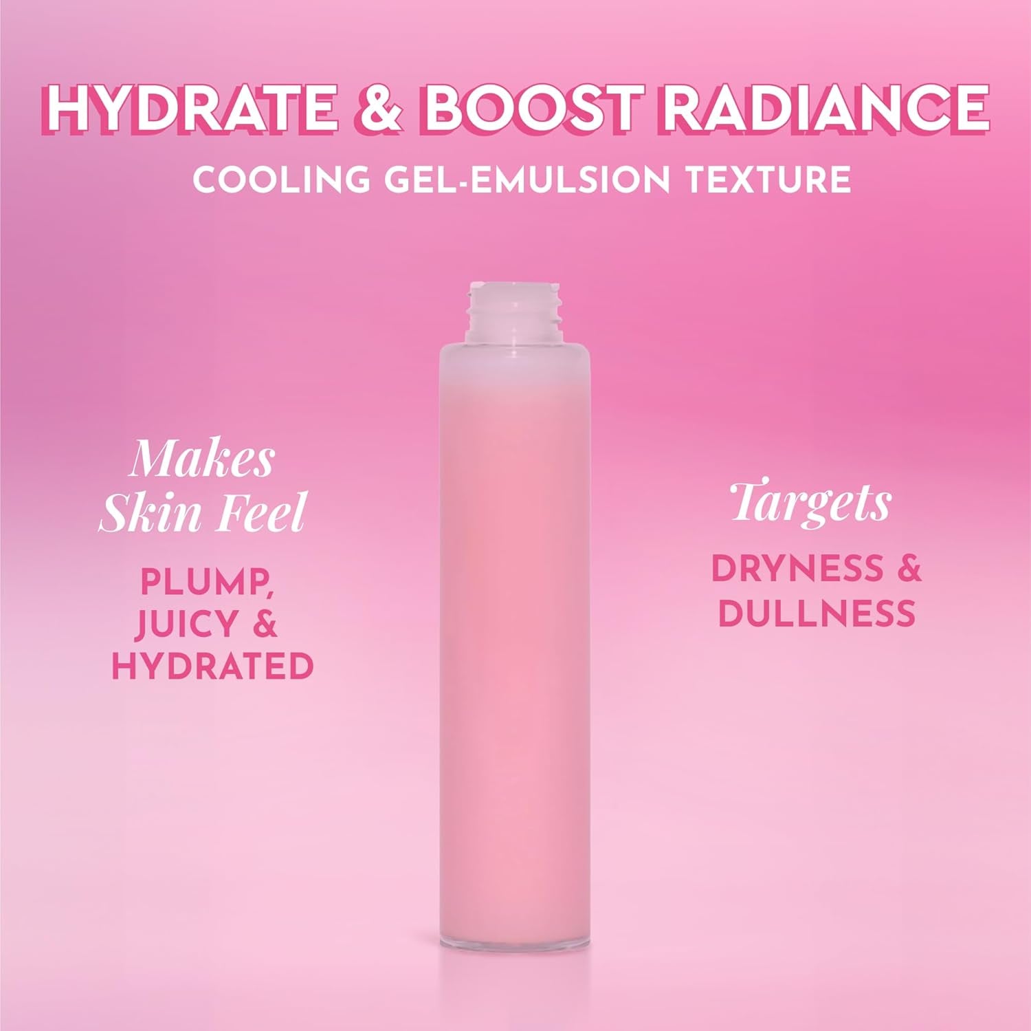 Refill Pink Juice Water Gel Face Moisturizer for Women, Men & Teens - Hydrating Hyaluronic Acid, Radiance Boosting, Non-Comedogenic, Oil-Free, Lasting Korean Skin Care for Oily Skin, 60Ml